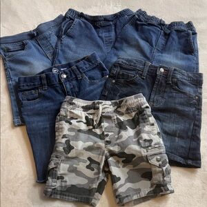 Boys Denim Shorts Bundle Size 5/6 - 6 Pieces Total